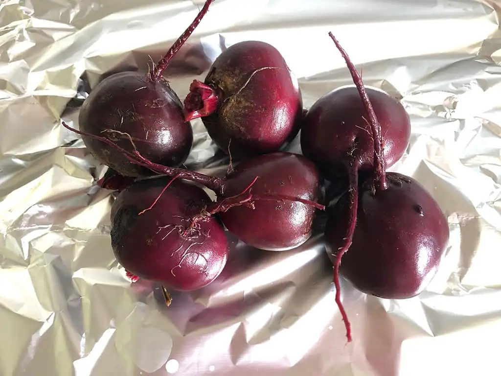 Geroosterde rode bieten ingrediënten