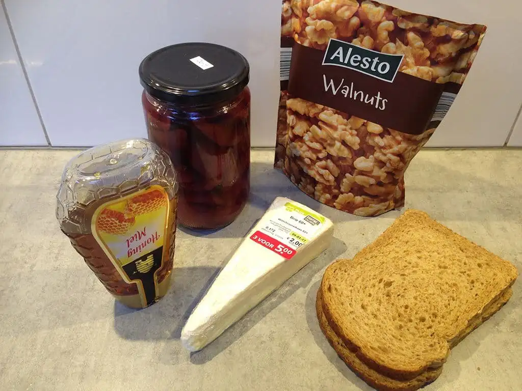 Sandwich met stoofpeertjes ingrediënten
