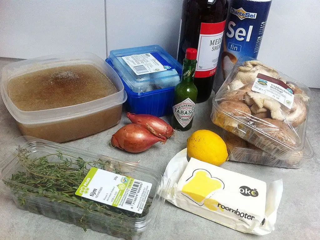 Wilde champignonsoep ingrediënten
