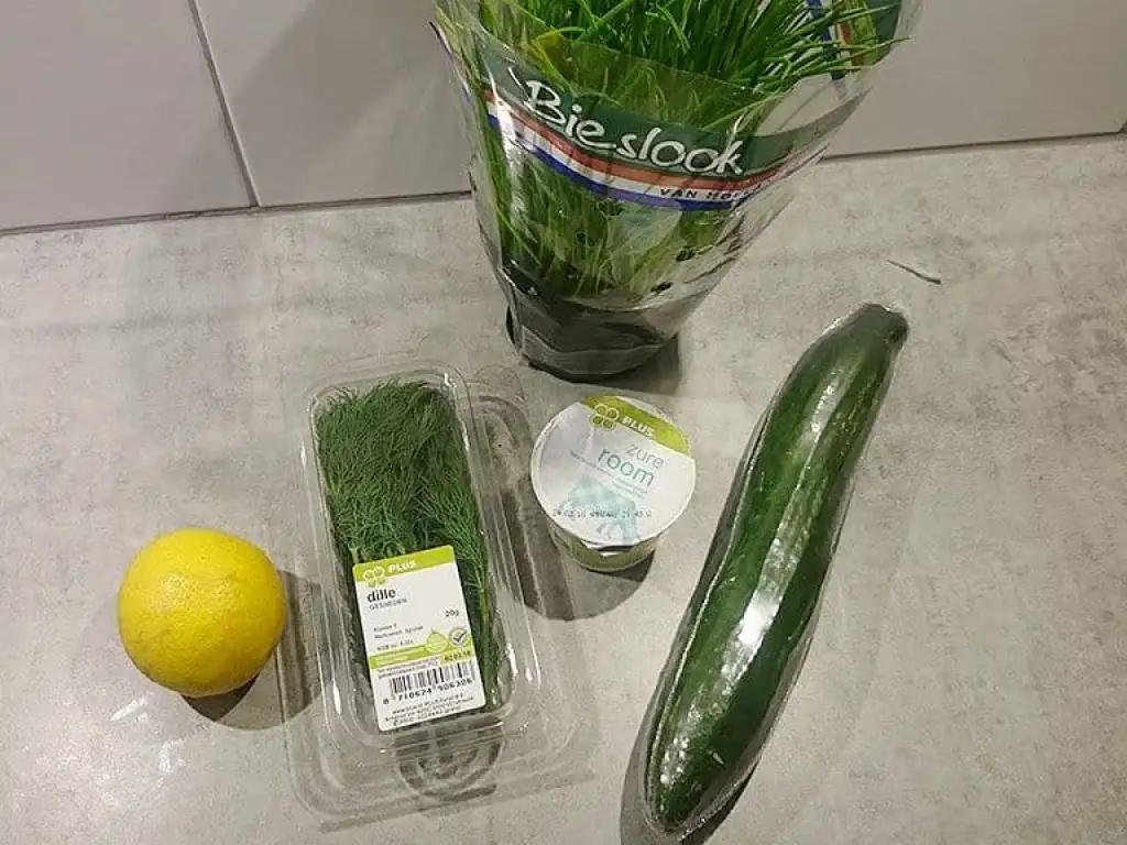 Romige komkommersalade ingrediënten