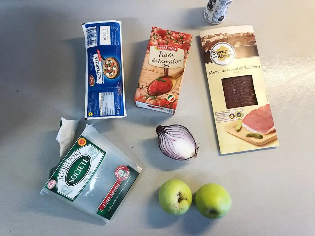 Pizza du sud ouest ingrediënten