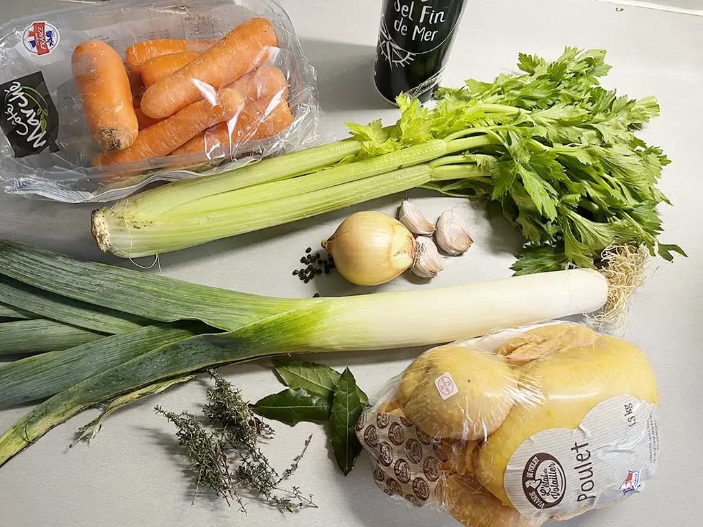 Ouderwetse kippensoep ingrediënten