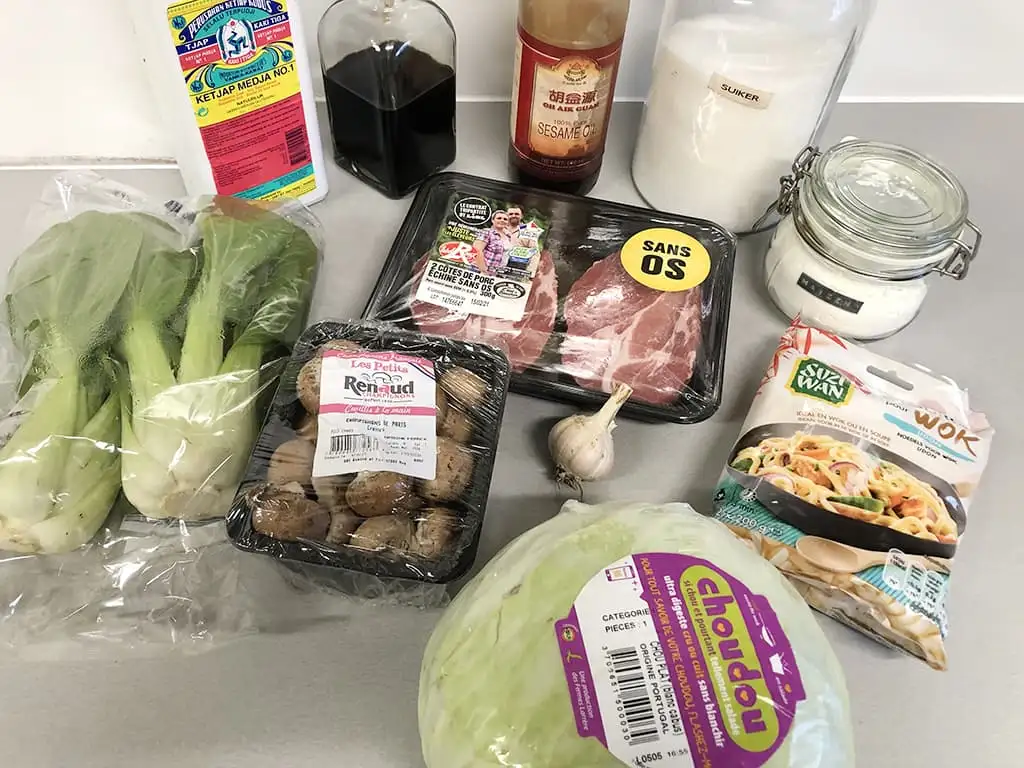Shanghai noedels ingrediënten