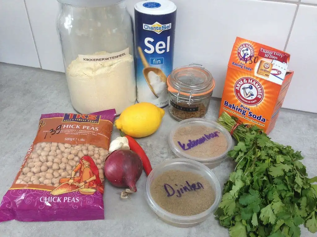 Zelf falafel maken ingrediënten