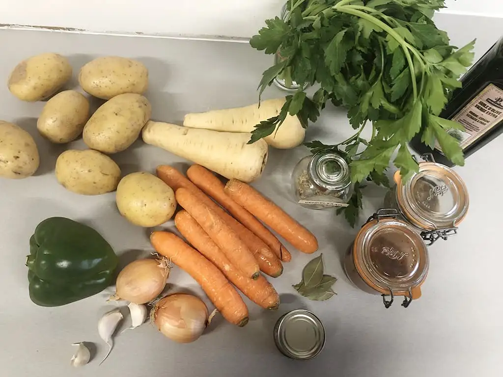 Aardappel goulash ingrediënten