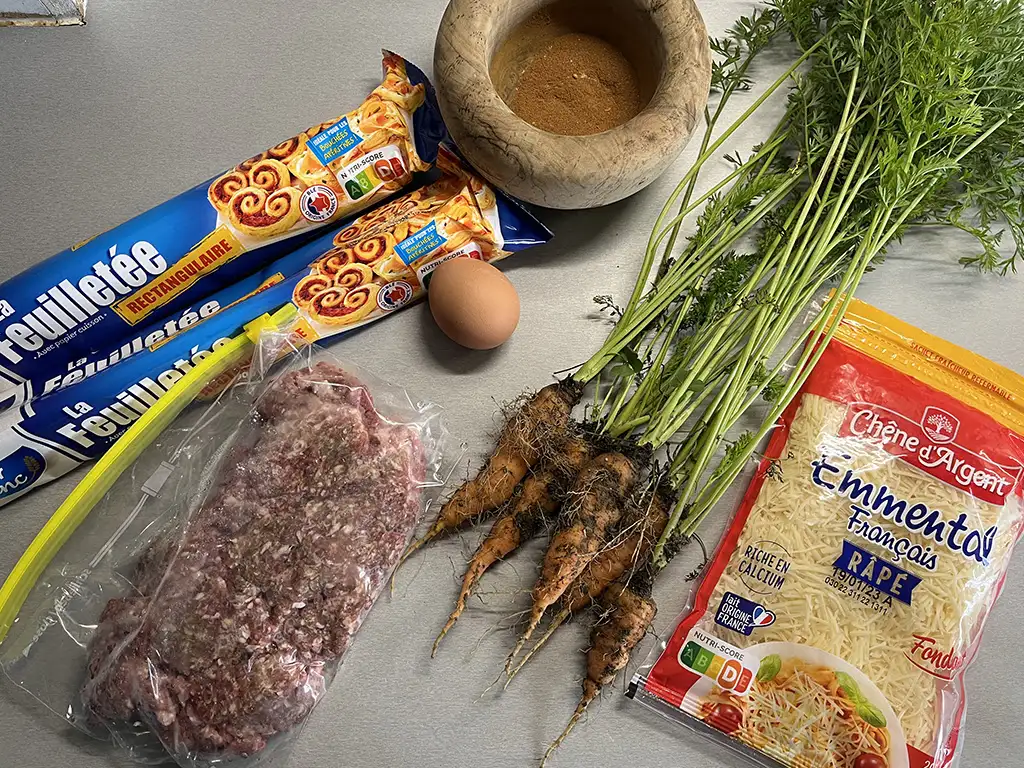Sinterklaas pakjes van bladerdeeg ingrediënten