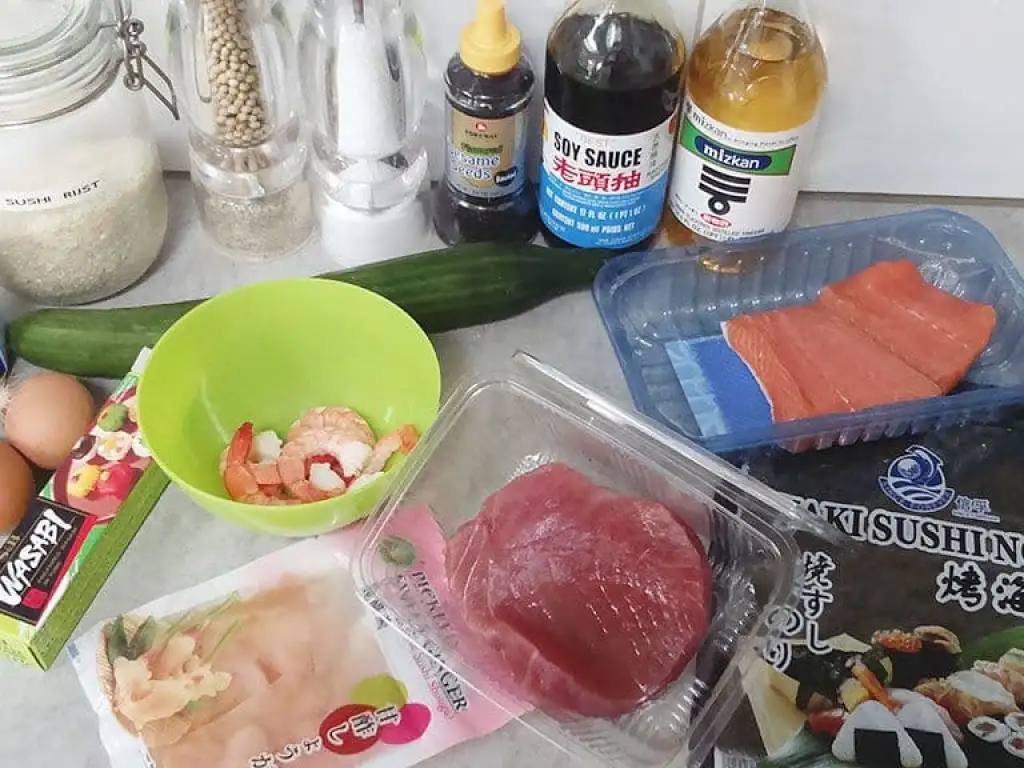 Zelf maki sushi maken ingrediënten