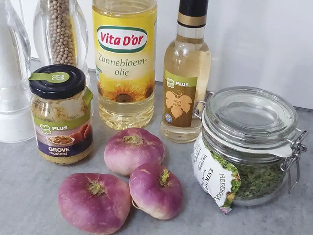 Meiknol partjes in mosterd ingrediënten