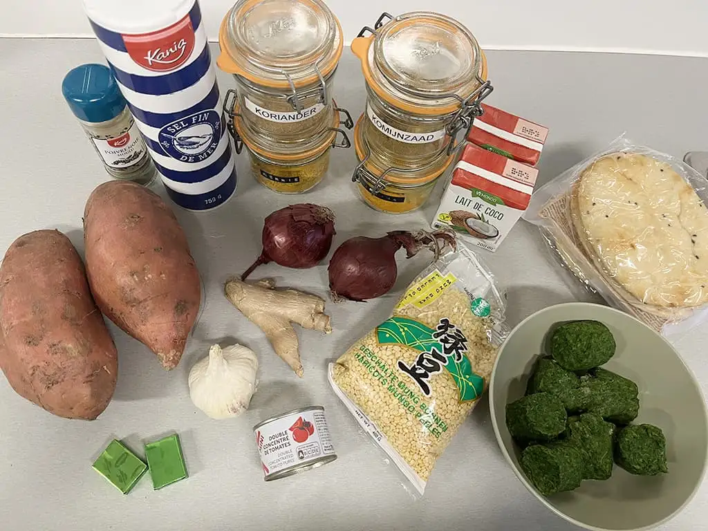 Mungbonensoep ingrediënten