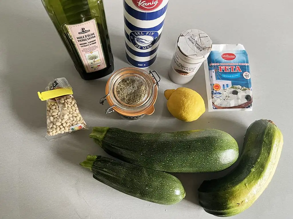 Courgette uit de oven ingrediënten