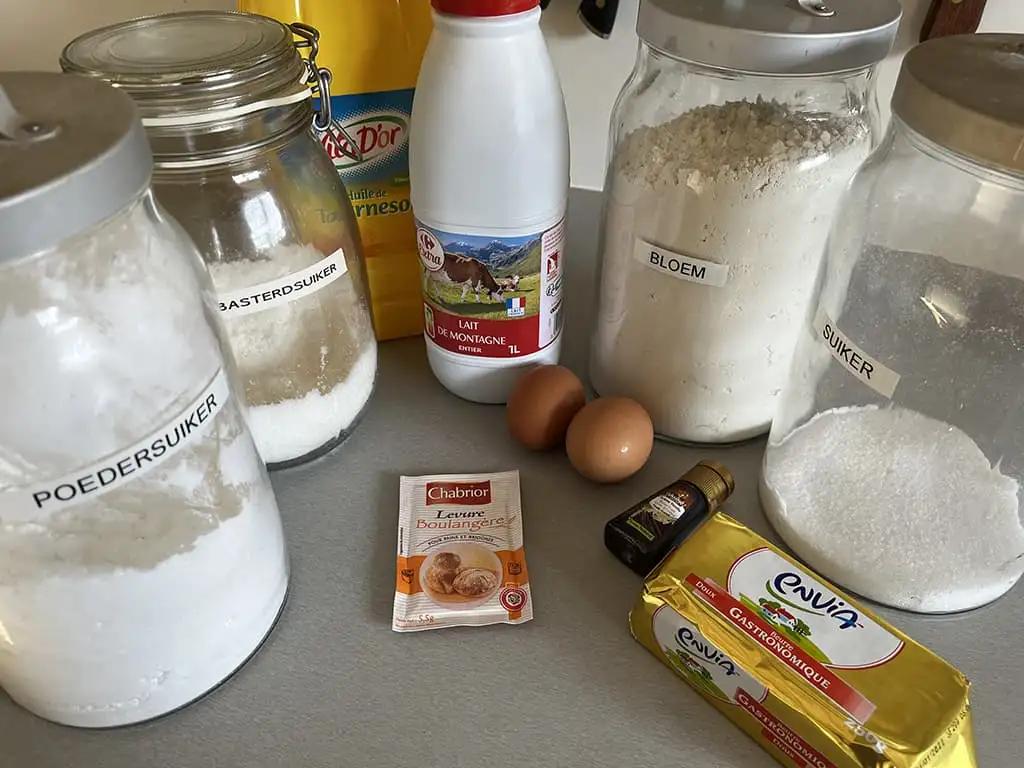 Puddingbroodjes ingrediënten