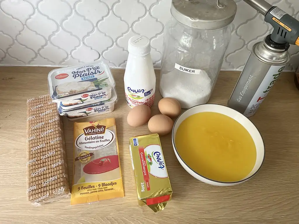 Lemon meringue cheesecake ingrediënten