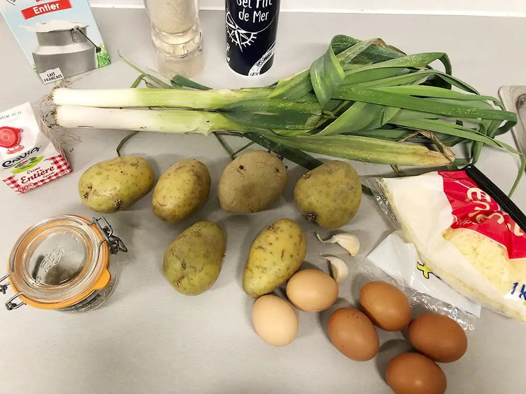 Aardappel prei ovenschotel ingrediënten