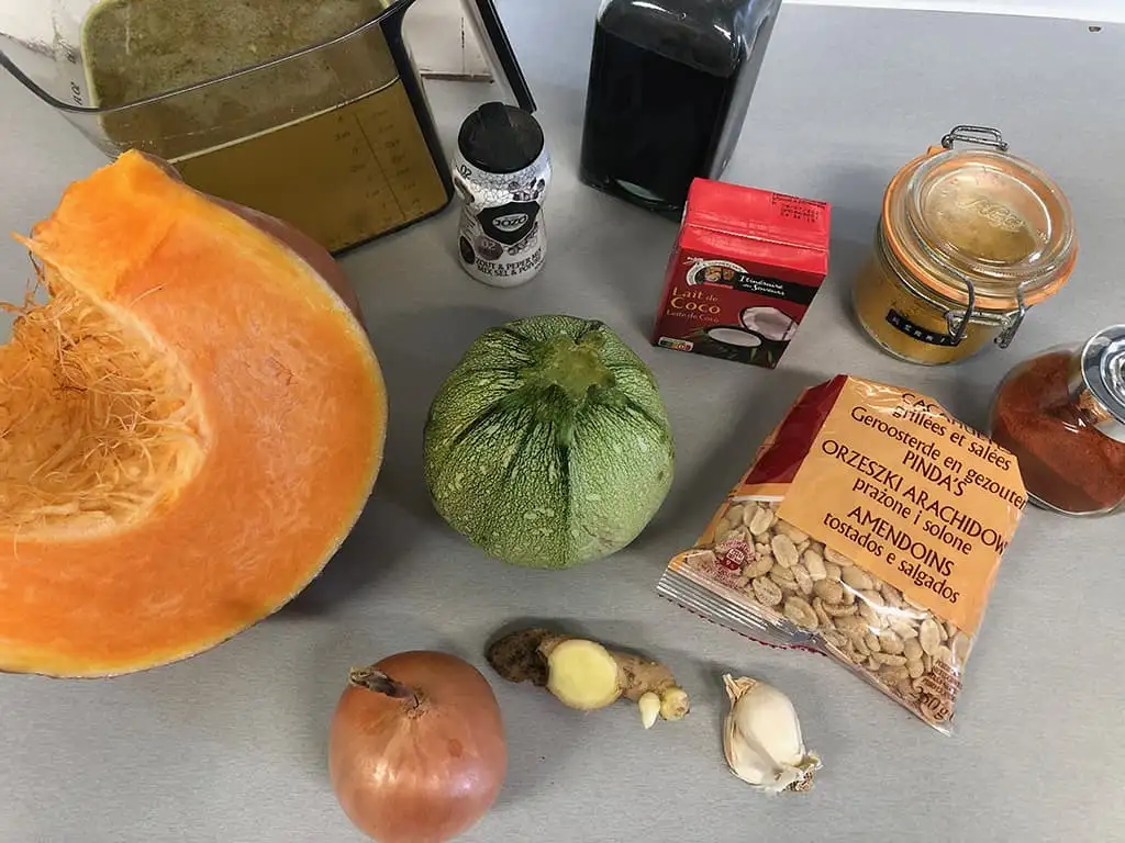 Pompoen courgette soep ingrediënten