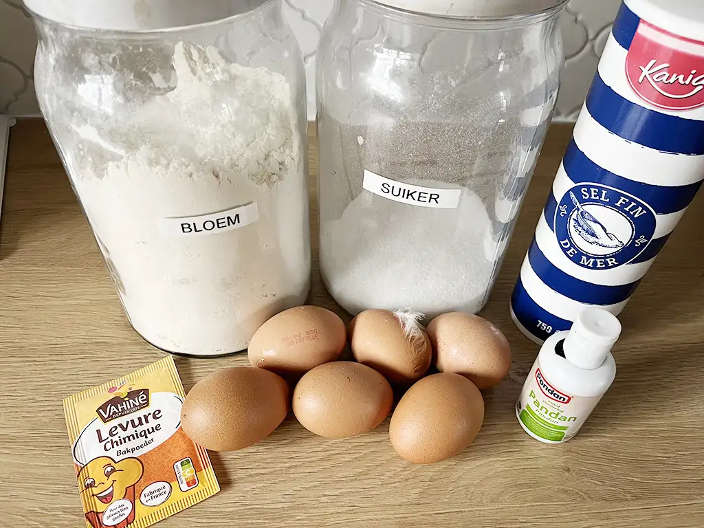 Pandan cake ingrediënten