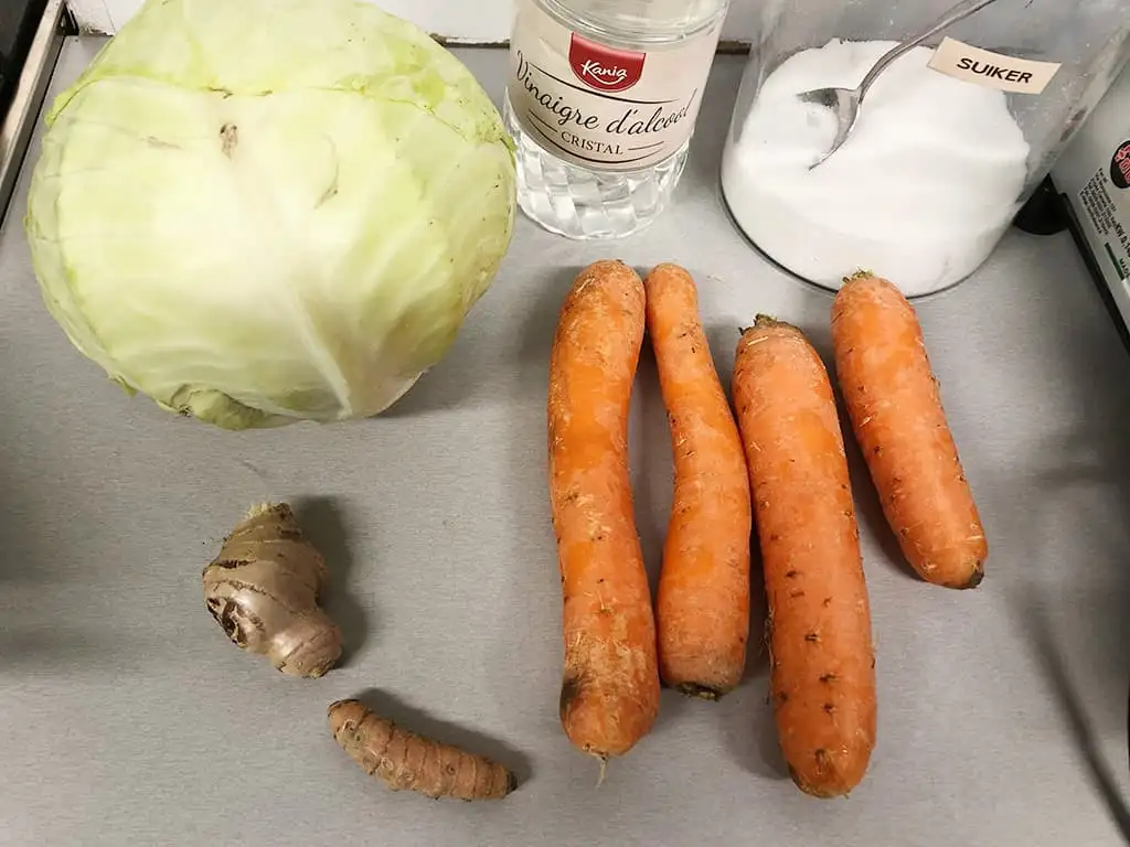 Atjar tjampoer ingrediënten