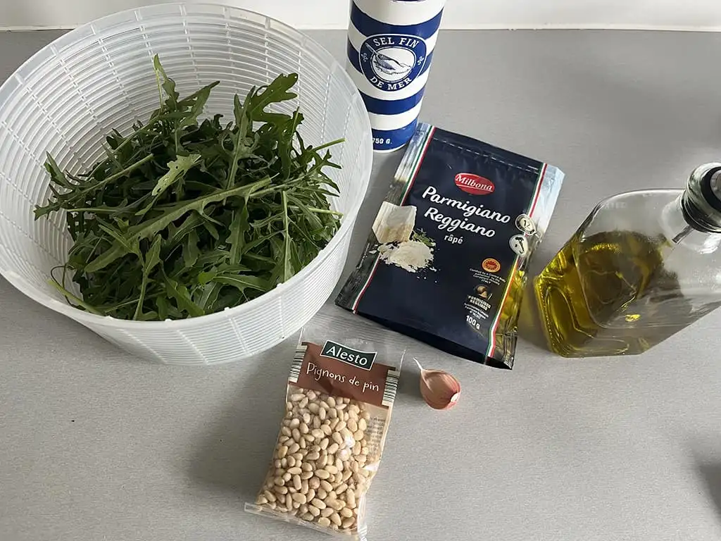 Rucola pesto ingrediënten