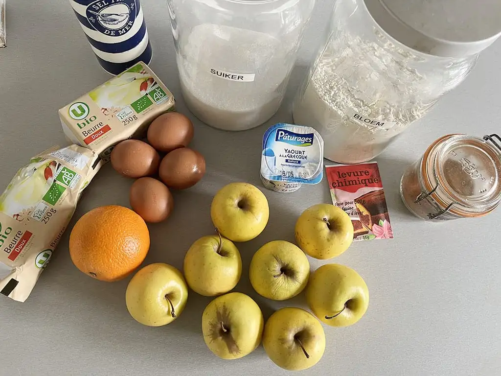 Appelkruimelcake ingrediënten