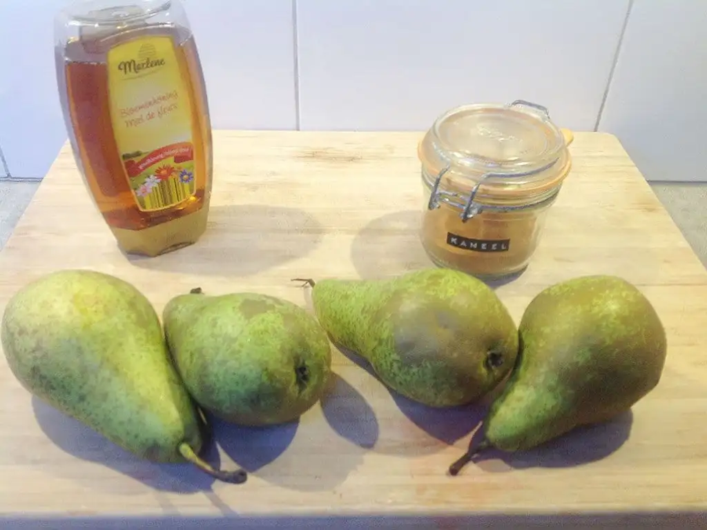 Gekarameliseerde peren ingrediënten