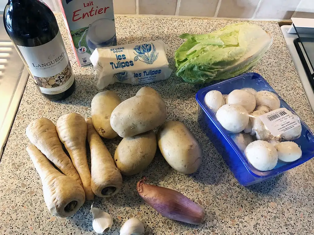 Pastinaak stamppot ingrediënten