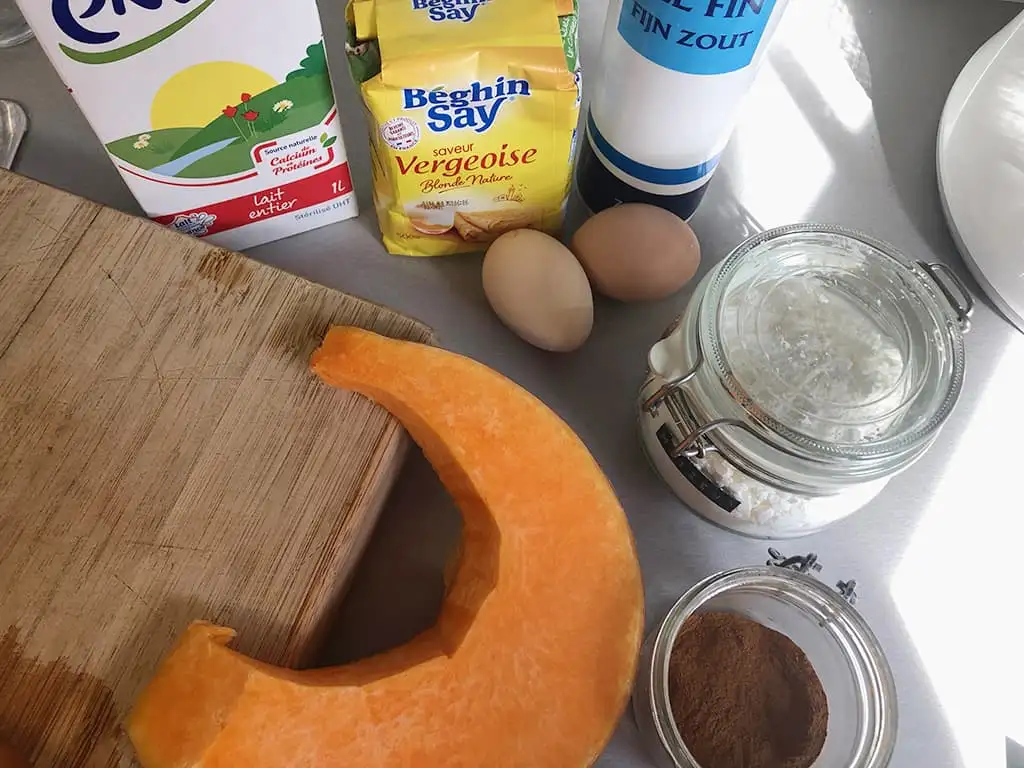 Pompoenpudding ingrediënten