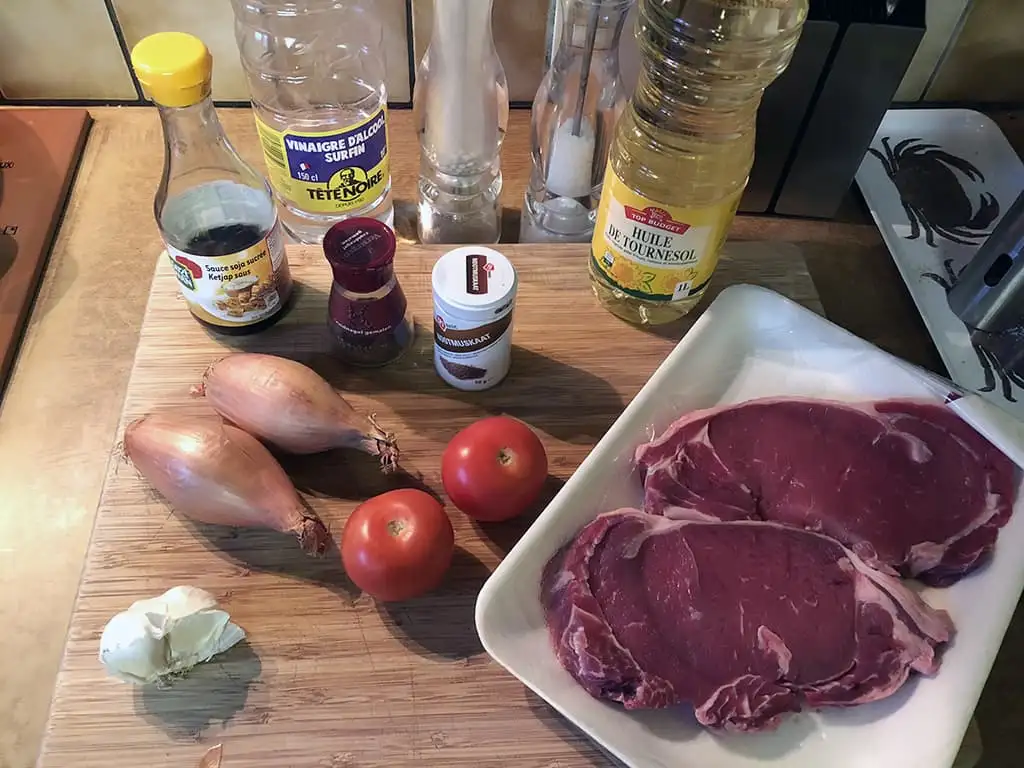 Daging smoor ingrediënten