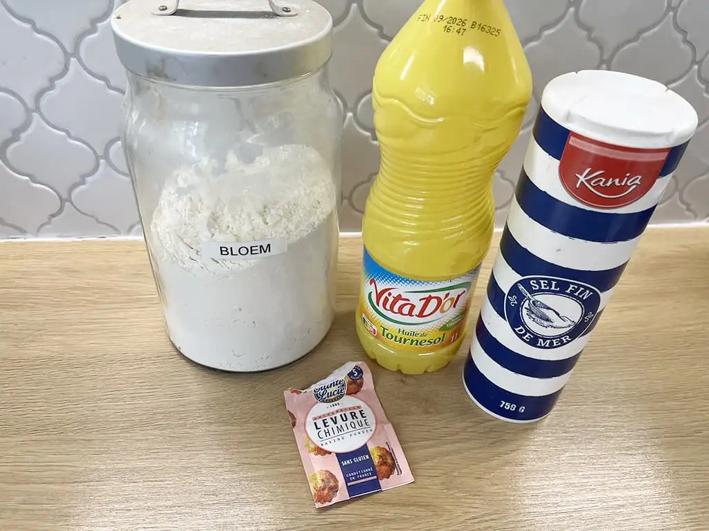 Zelf tortilla wraps maken ingrediënten