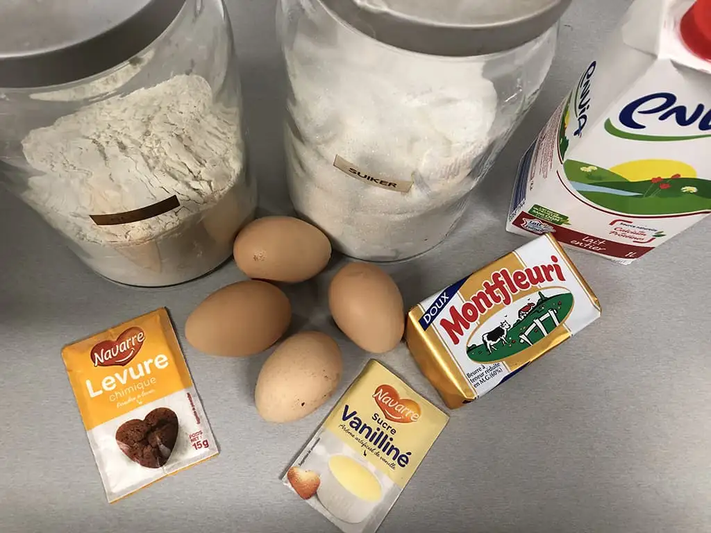 Wafels ingrediënten