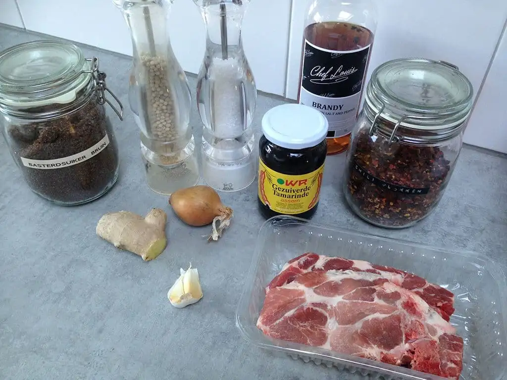 Gemarineerde schouderkarbonade ingrediënten