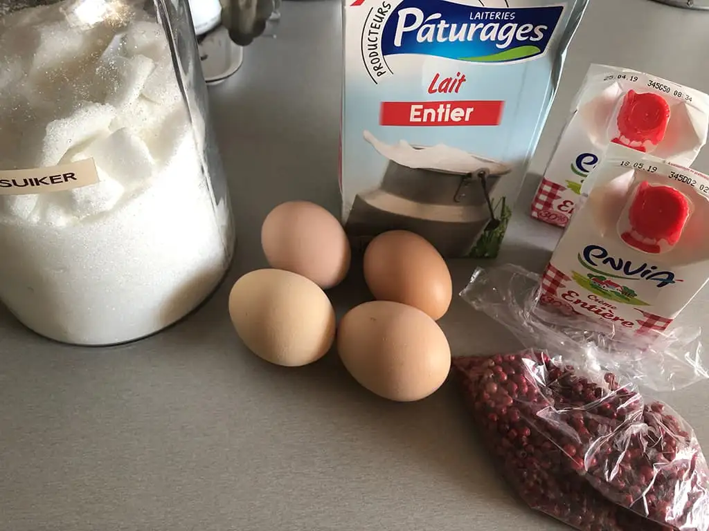 Roze-peperijs ingrediënten