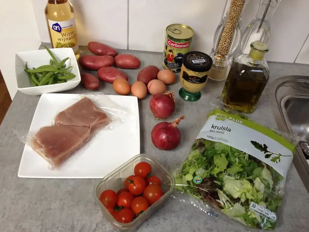 Salade niçoise ingrediënten