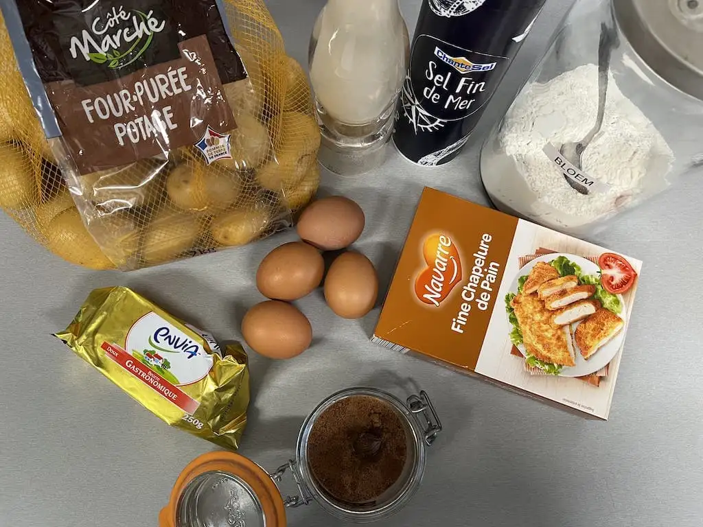 Aardappelkroketjes ingrediënten