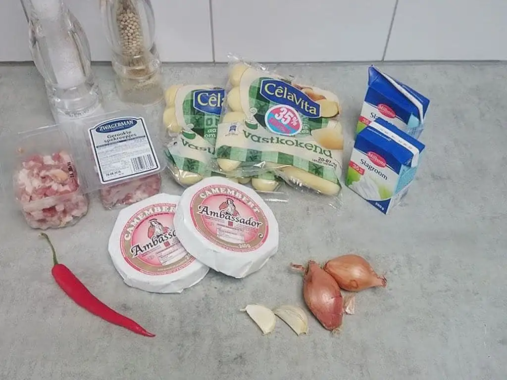 Tartiflette ingrediënten