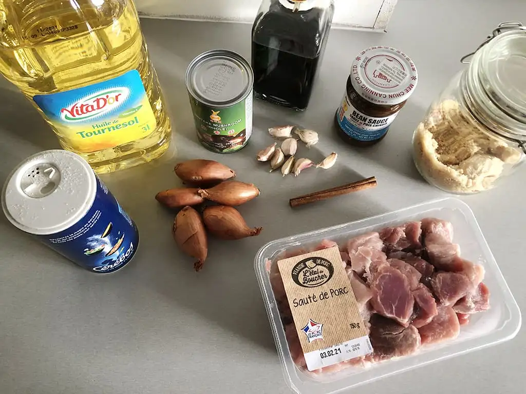 Babi Pongteh ingrediënten