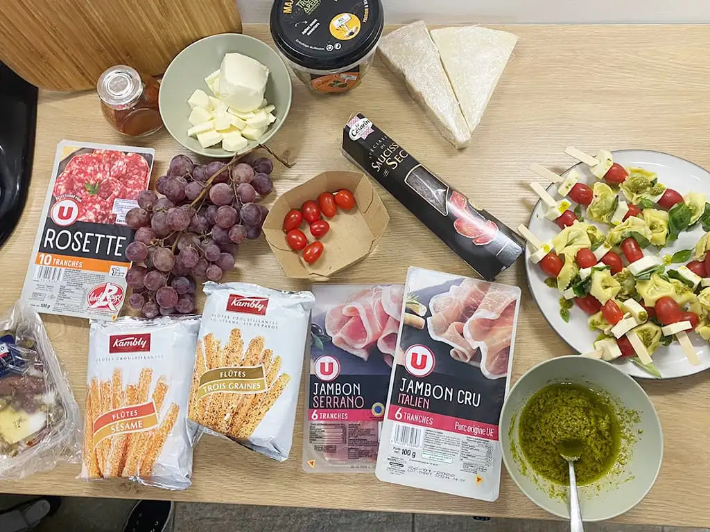 Italiaanse borrelplank ingrediënten