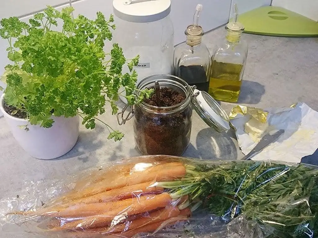 Gestoomde wortelen ingrediënten