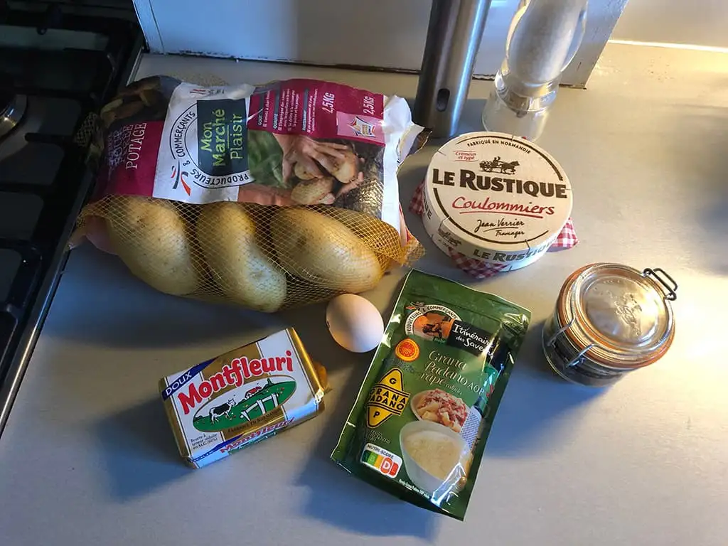 Ovengebakken camembert met pommes duchesse ingrediënten