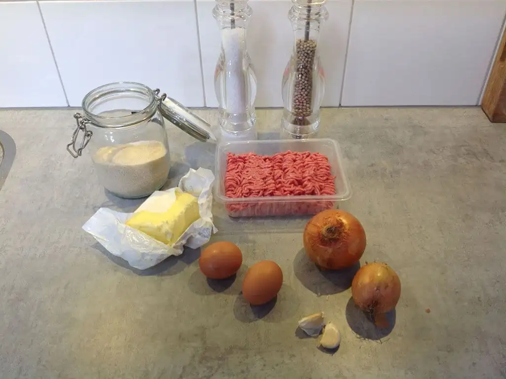 Gehaktballen maken ingrediënten