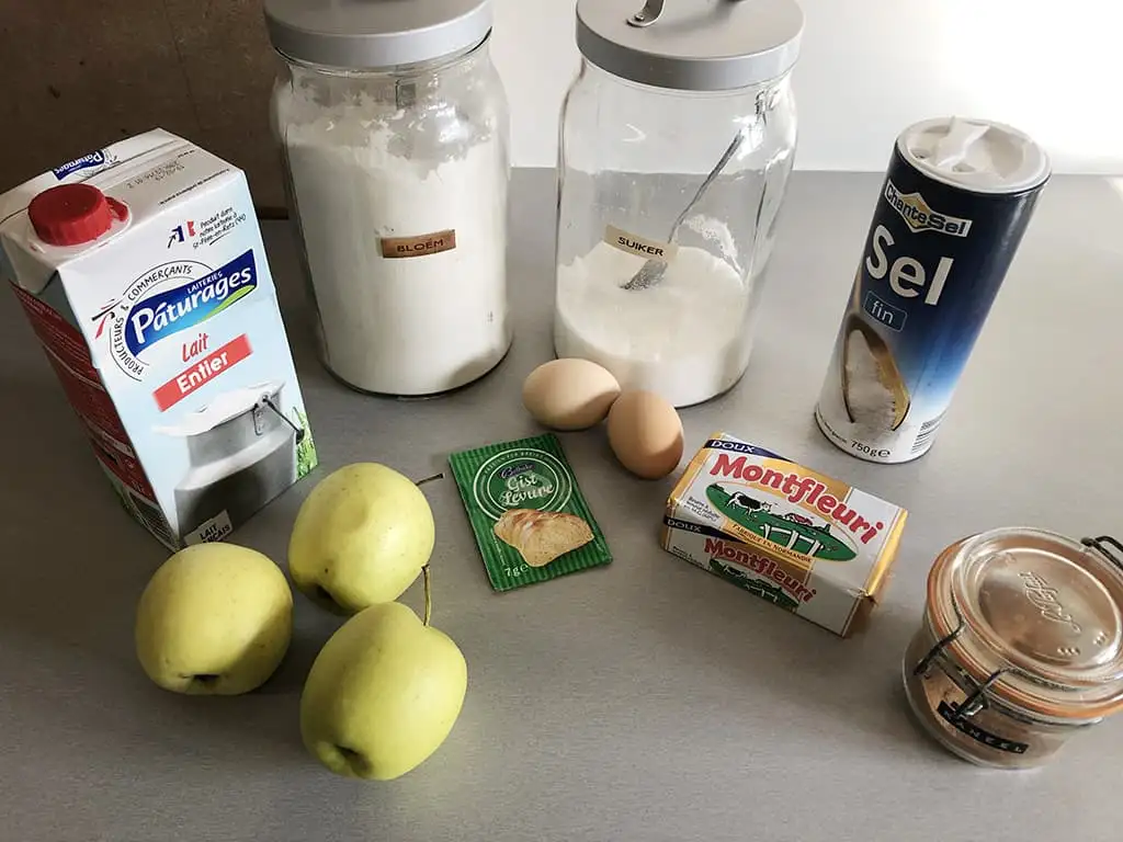 Appel brioche ingrediënten