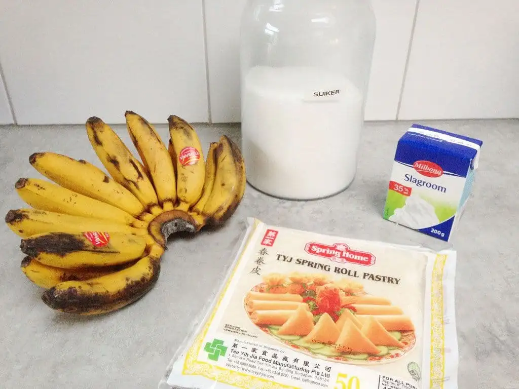 Bananenloempia ingrediënten