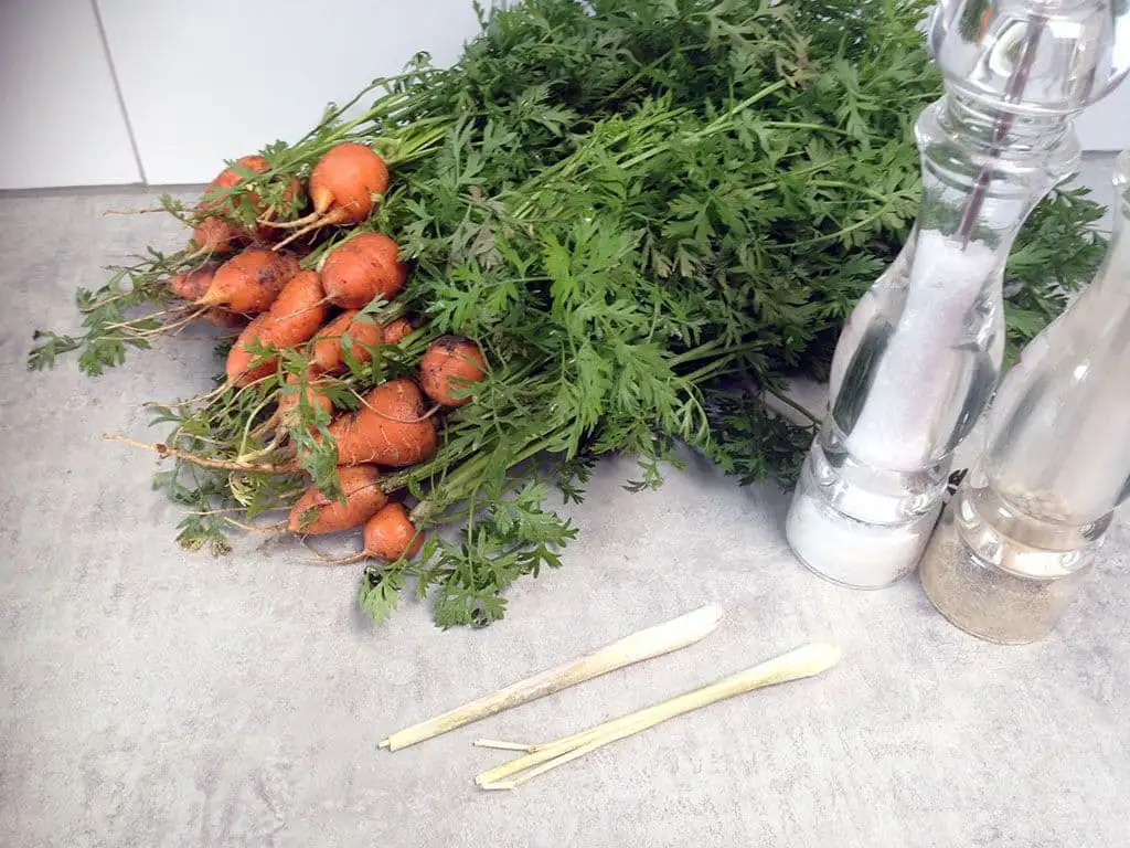 Gestoomde Parijse worteltjes ingrediënten
