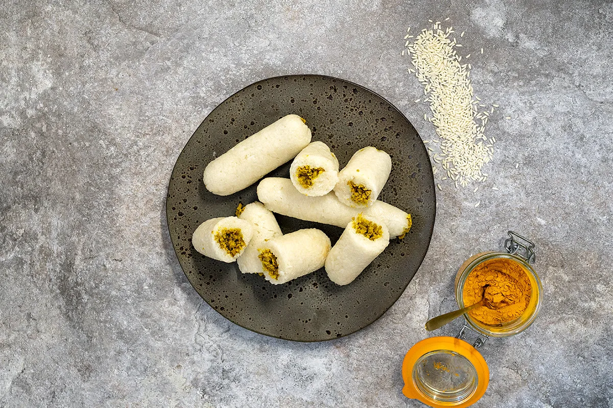 Lemper met gehakt - Indonesische kleefrijst met vulling