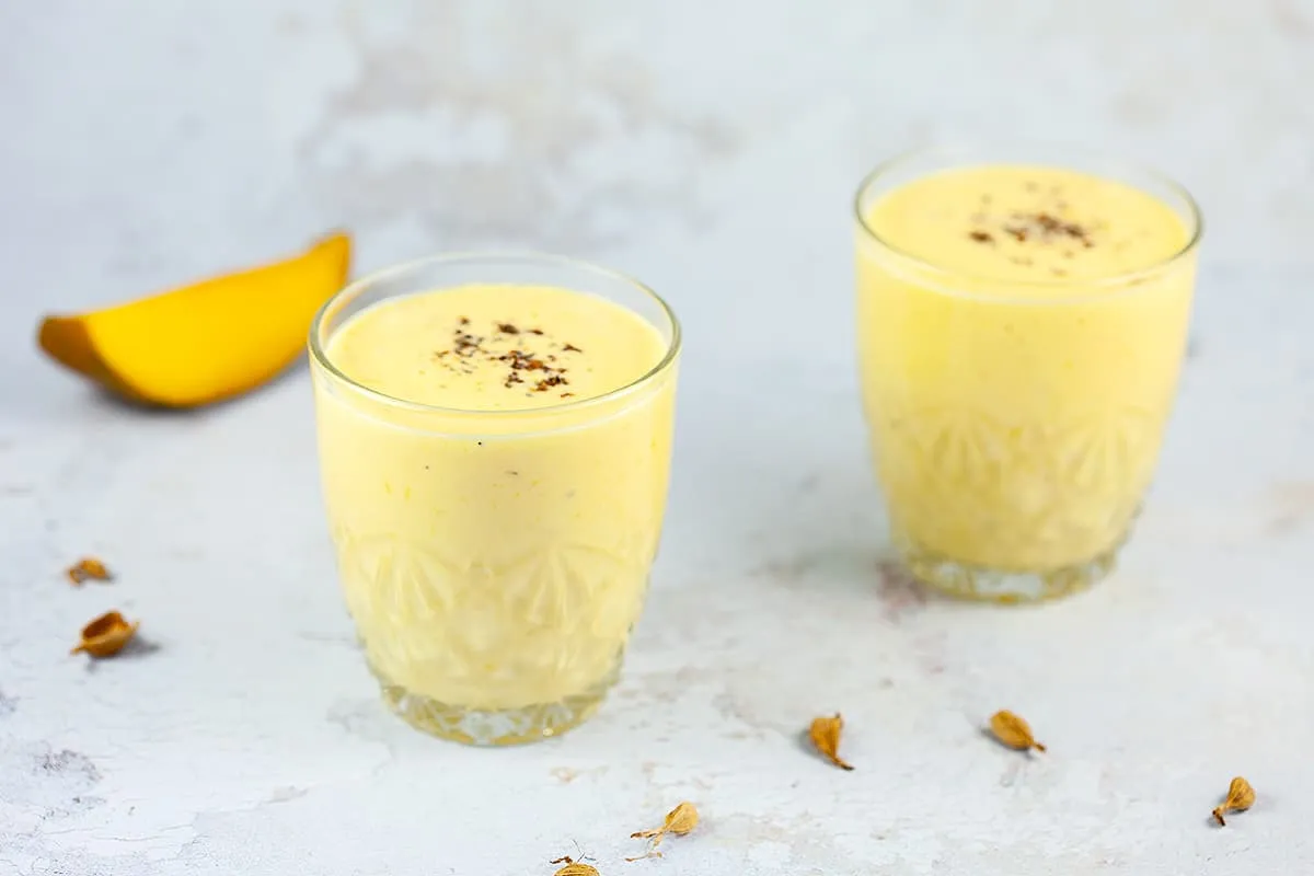 Mango lassi (zoete mango drink)