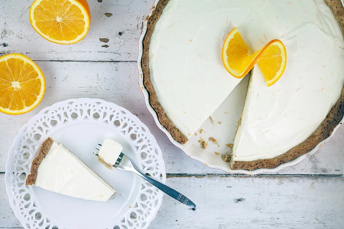 Sinaasappel cheesecake