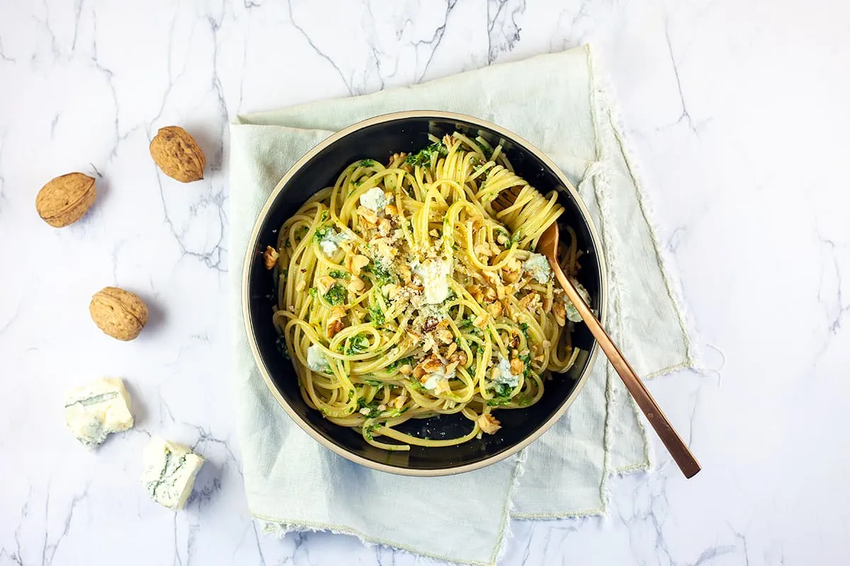 Pasta met gorgonzolasaus