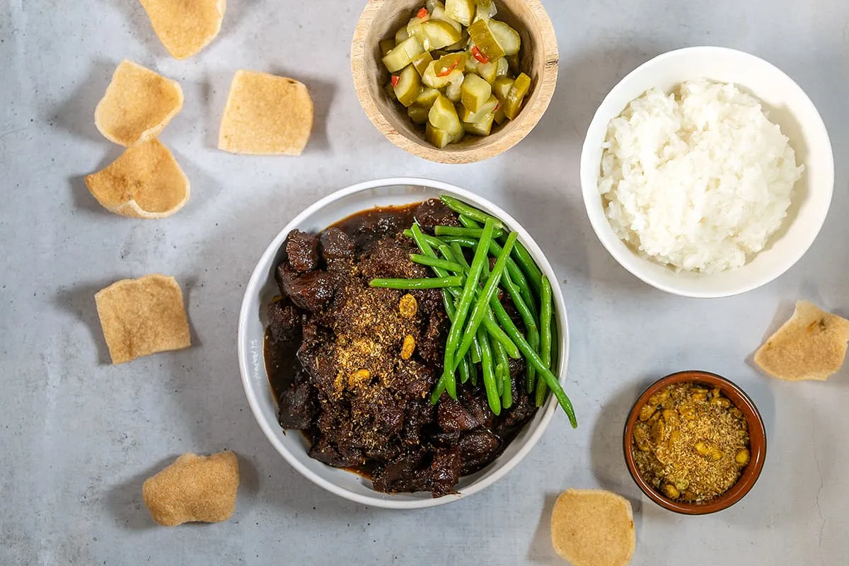 Makkelijk Indonesisch stoofvlees - met weinig ingrediënten