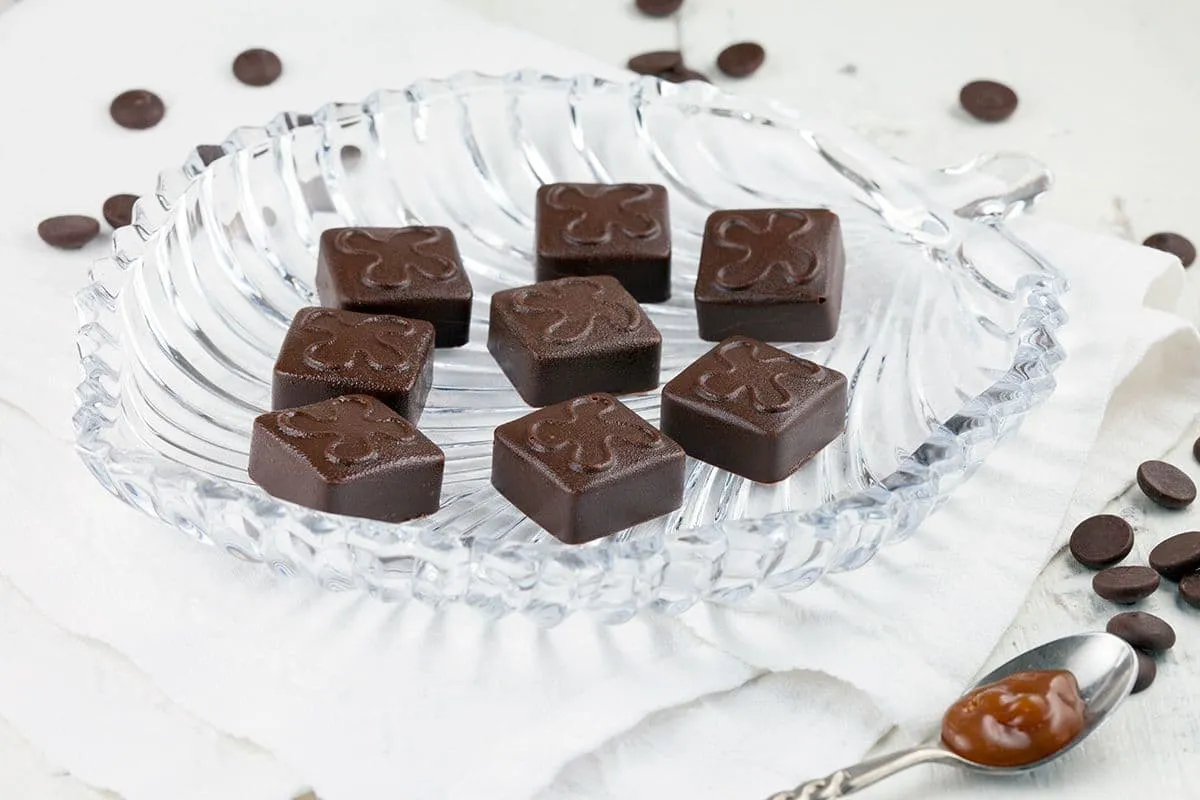Bonbons met romige karamel vulling