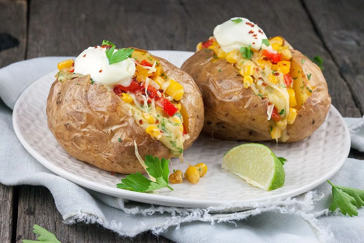 Mexicaanse gepofte aardappel