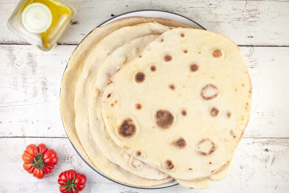 Piadina zelf maken - Italiaans platbrood