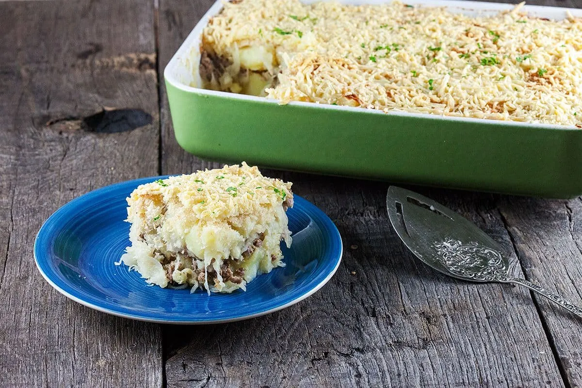 Zuurkoolstamppot ovenschotel